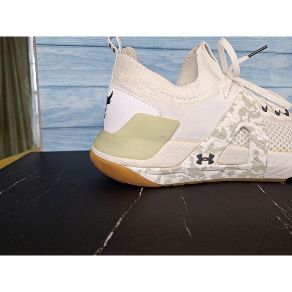 Under Armour Project Rock 4 Men\'s White Camo Lifting Shoes Sz 13 main image 4